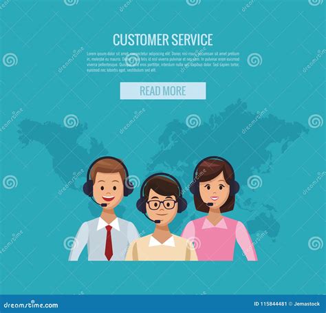 Customer service banner stock vector. Illustration of consultant ...