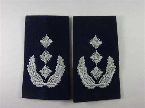 Rangschlaufen Oberst Weiss Auf Blau Stephan Militaria