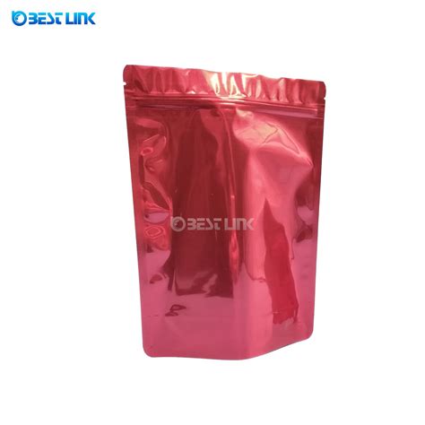 Customize Printing Red Laminated Plastic Food Grade Packing Bags