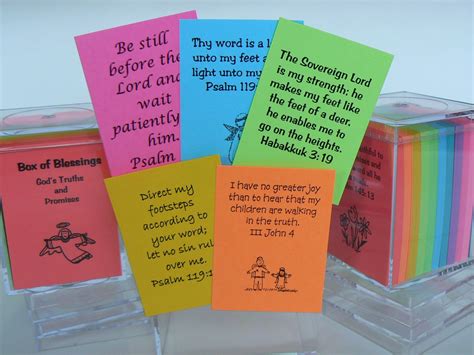 Box Of Blessings 200 Scripture Cards Encouragement Bible Verse Etsy