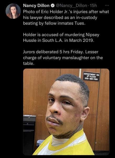 Nipsey Hussles Alleged Killer Eric Holder Appears In Court With