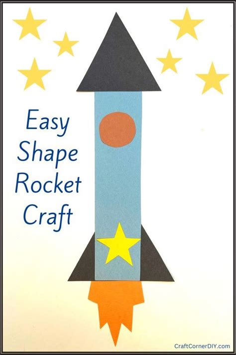 Simple Fun Rocket Craft For Kids Free Template Artofit