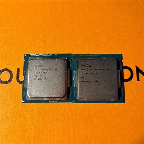 Yahooオークション Cpu Intel Core I7 4790 2枚セット