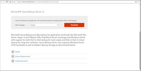 Install Azure Backup Server On Azure Stack Azure Backup Microsoft Learn