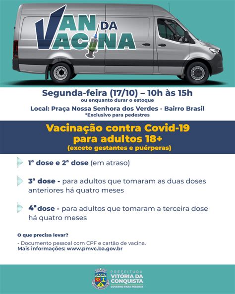 Van Da Vacina Estará Na Praça Nossa Senhora Dos Verdes Na Segunda Feira