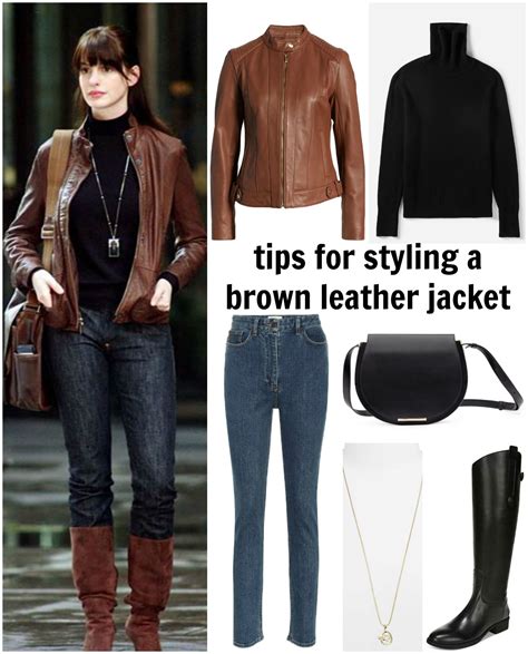 How To Style A Brown Leather Jacket Wardrobe Oxygen Brown Leather Jacket Outfit Brown