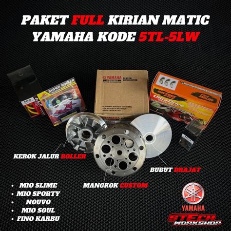 Jual Paket Upgrade Cvt Mio Smile Mio Sporty Paket Full Pulley Set