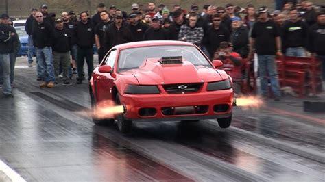 Chevy Powered Mustang Loves Nitrous Youtube