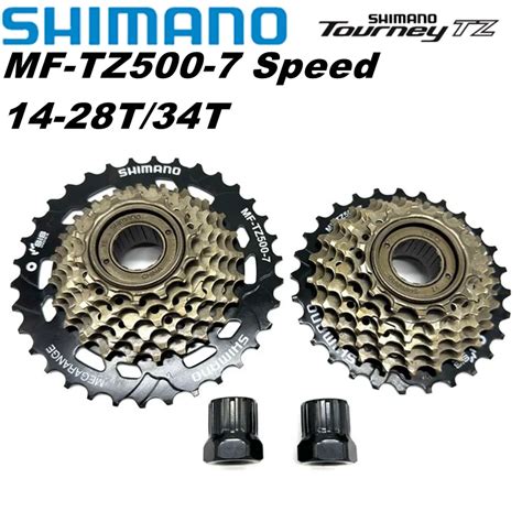 SHIMANO MF TZ500 7 Speed Bicycle Freewheel 14 28T 14 34T Sprocket MTB