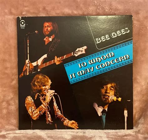 BEE GEES TO Whom It May Concern 1972 Atco SD 7012 Disco LP In Vinile