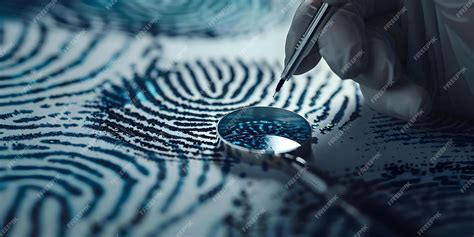 Premium Photo Examining Fingerprint Evidence At A Crime Scene For