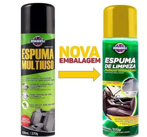 Rodabrill Espuma Para Limpeza A Seco Multiuso 400ml MercadoLivre