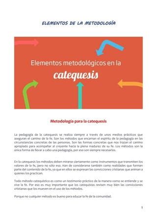 Elementos De La Metodolog A Pdf