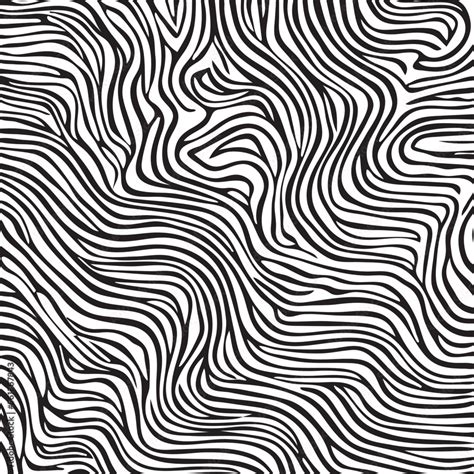 Zebra-inspired vector design of black and white curved lines, perfect ...