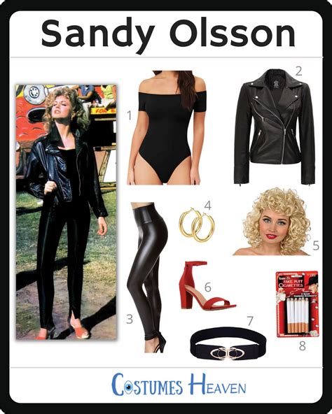 Try Out The Sandy Grease Costume To Become A Female Greasy Woman