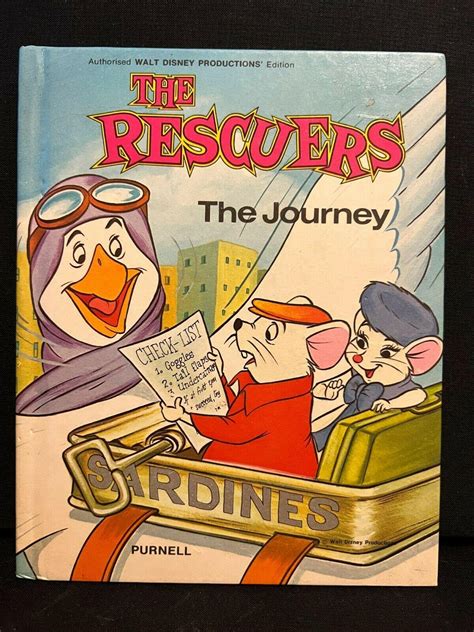 The Rescuers The Journey 1978 Disney Purnell Book Uk Animation Cel Art