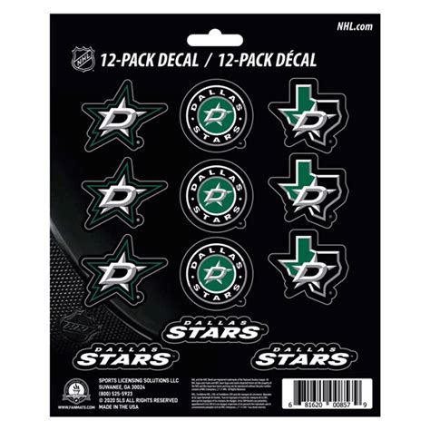 Dallas Stars NHL Mini Decals - Dragon Sports