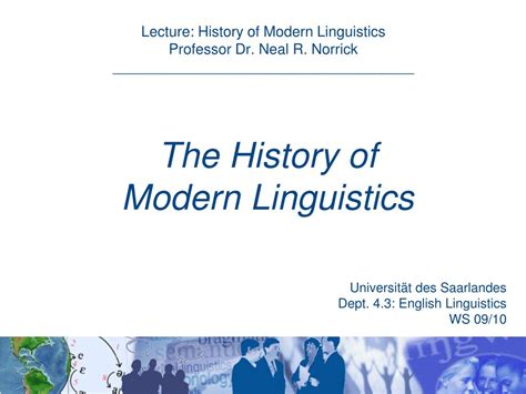 PPT - The History of Modern Linguistics PowerPoint Presentation, free