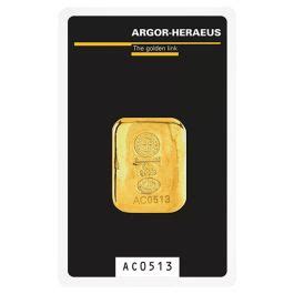 G Goldbarren Argor Heraeus Gegossen