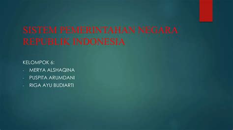 Sistem Pemerintahan Indonesia Ppt