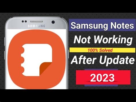 Samsung Notes Not Working After Update Samsung Notes App Not Showing