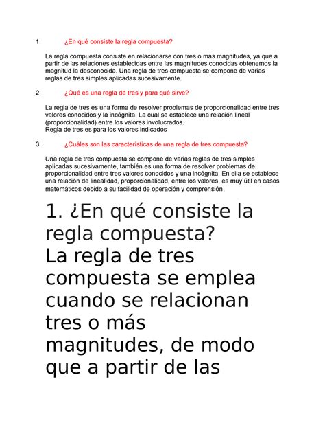 Matematica FORO Tematico 6 Preguntas regla compuesta En qué consiste