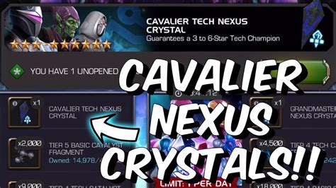 Cavalier Nexus Crystals Finally Added Please Make Featured Nexus Marvel Contest Of