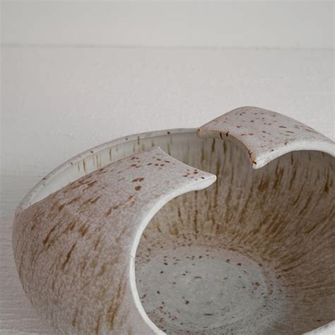 Large Sculptural Studio Pottery Bowl By Jaap Ravelli 1940s For Sale At