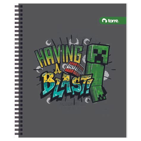 Cuaderno Universitario Minecraft Hojas Pack Uni Torre