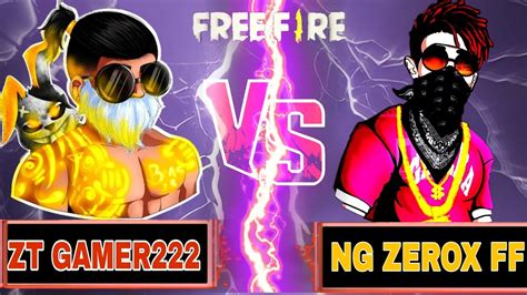 Zt Gamer222 1 Vs 1 Ng Zerox Ff 👽 Movement God 🌀 Garena Free Fire Youtube