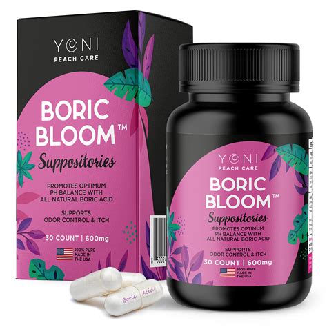 Boric Acid Suppositories Vaginal Ph Balance And Bv Yeast Infection