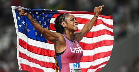 American sprinter Sha’Carri Richardson wins world 100-meter title