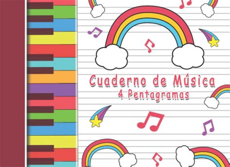 Cuaderno De M Sica Pentagramas Libreta Para Notaci N Musical Con