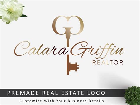 Real Estate Logo Key Real Estate Agent Logo With Key Real - Etsy UK