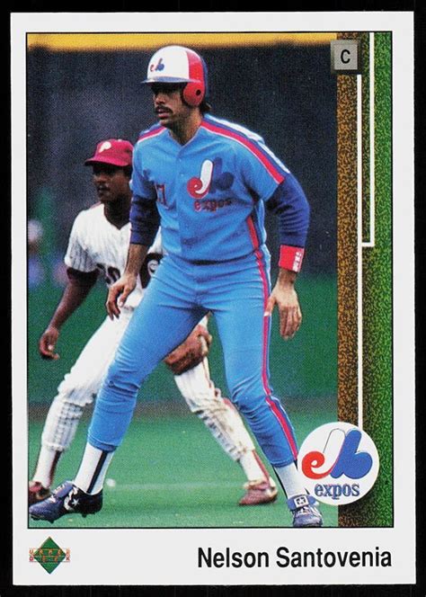 1989 Upper Deck Nelson Santovenia Rookie Montreal Expos 380 Ebay