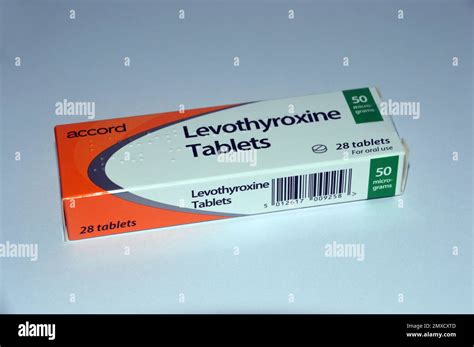 A Box Of 28 50mg Levothyroxine L Thyroxine Tablets Made By Accord To Treat Underactive