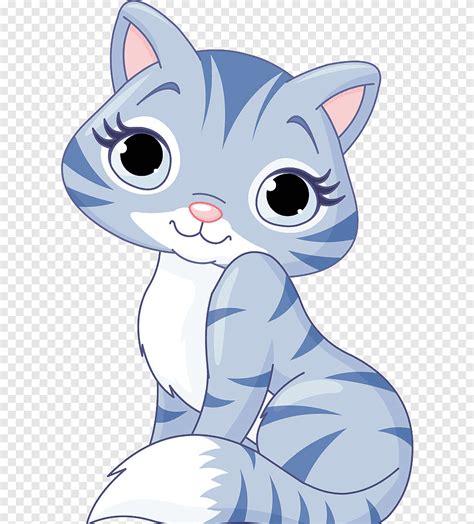 Kucing Gambar Kartun Hewan Lucu Hitam Putih