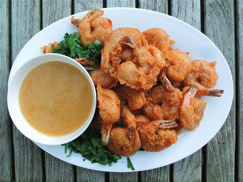 Beer Battered Shrimp The Weathered Grey Table