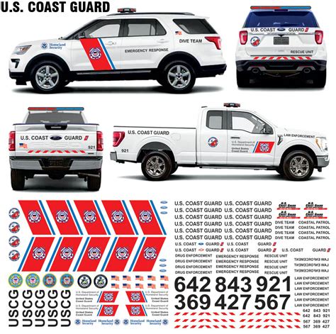 U.S. Coast Guard (Multiple Vehicles) – Bilbozodecals