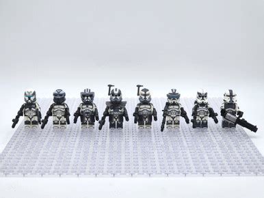 Star Wars 104th Commander Wolffe Custom Minifigures Assortment Set 8pcs ...