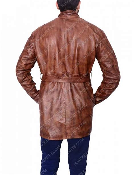 Benjamin Button Leather Jacket Brad Pitt Brown Motorcycle Jacket