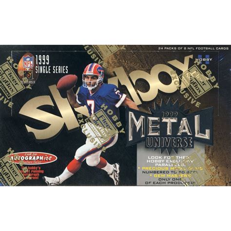 1999 Fleer Skybox Metal Universe Football Hobby 30 Box Case Steel