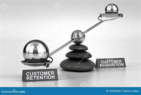 Customer Retention Vs Acquisition Stock Illustration 137292442