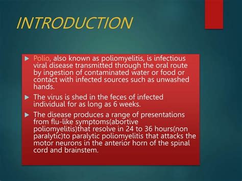 Poliomyelitis Pptx Free Download