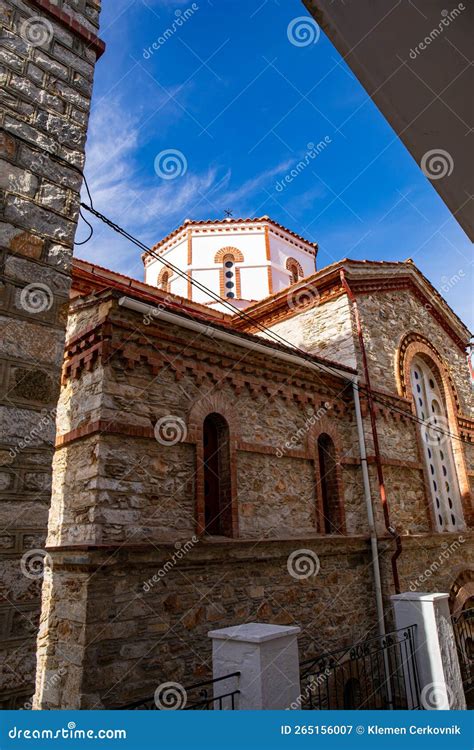 Skopelos Town on Skopelos Island, Greece Stock Image - Image of rock ...