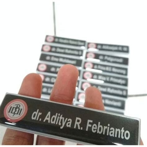 Jual Nametag Papan Nama Pin Nama Nama Dada Nametag Akrilik Resin