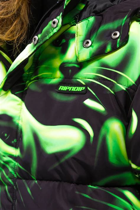 Ripndip Neon Nerm Puffer Jacket Black Jackets Apparel Mdcn Distribution