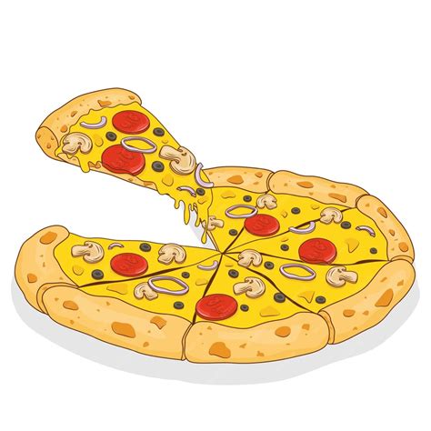 Premium Vector Pizza Vector Flat Illustration