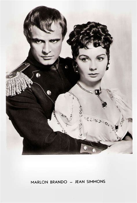 Marlon Brando And Jean Simmons In Désirée 1954 Belgian P Flickr