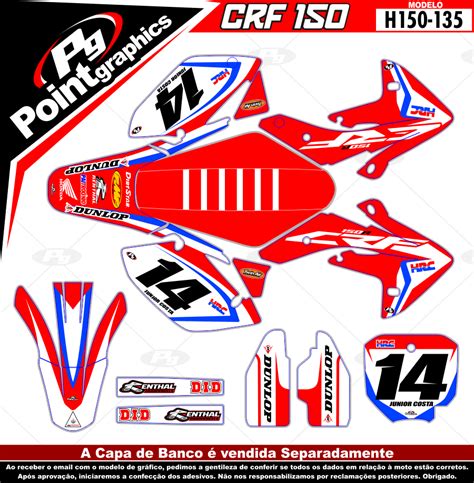 Kit Grafico Para Crf150r Ano 2007 2018 Point Graphics Pgraphix